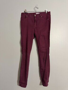 LOFT Legging Jeans | Size 28 | Maroon